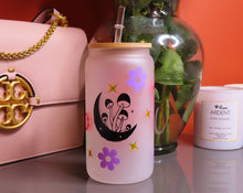 Load image into Gallery viewer, Mushroom Beer Can Glass | Boho Mushroom Coffee Glass Customized 16 Oz