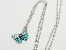 Load image into Gallery viewer, Trendy Butterfly Necklace - Trendy Butterfly necklace Silver tone