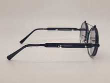 Load image into Gallery viewer, Steampunk Goggles Glasses Round Sunglasses Emo Retro Vintage Black