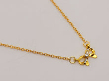 Load image into Gallery viewer, Tiny bow necklace / Golden bow necklace / Bridesmaid necklace / Bridal necklace