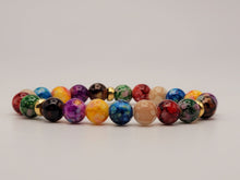 Load image into Gallery viewer, Multi colored 8mm Crystal bracelet for protection, Beautiful gift for her Multi-color