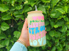 Load image into Gallery viewer, Positive Beer Can Glass |Floral Beer Can Glass |Aesthetic Coffee Glass| Color Changing