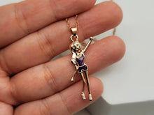 Load image into Gallery viewer, Dancer Charm Necklace, Dancer Necklace, Ballet Gift, Silver Tone