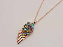 Load image into Gallery viewer, Rose Gold Wing Pendant necklace Trending Necklace , Gold plated charm