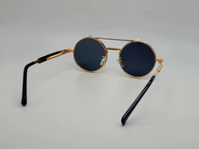 Load image into Gallery viewer, Steampunk Goggles Glasses Round Sunglasses Emo Retro Vintage