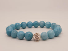 Load image into Gallery viewer, Blue Chalcedony Bracelet Powerful Bracelet 10 MM Healing Energy Crystal