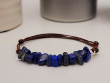 Load image into Gallery viewer, Lapis Lazuli Bracelet Chip Stone Adjustable Robe Bracelet Reiki Bracelet