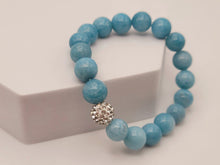 Load image into Gallery viewer, Blue Chalcedony Bracelet Powerful Bracelet 10 MM Healing Energy Crystal