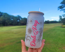 Load image into Gallery viewer, Changing Color Cute Flower Beer Can Glass |Floral Beer Can Glass |Aesthetic | 16 oz