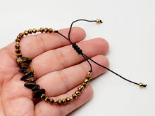 Load image into Gallery viewer, Tiger's Eye Adjustable robe bracelet Natural Genuine Tiger Eye Lucky Gemstone