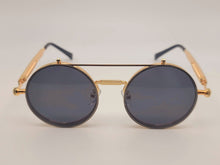 Load image into Gallery viewer, Steampunk Goggles Glasses Round Sunglasses Emo Retro Vintage