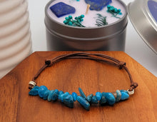 Load image into Gallery viewer, Handmade Blue Apatite Chip Adjustable Robe bracelet Powerful Bracelet