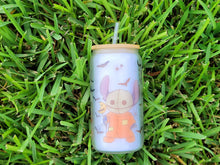 Load image into Gallery viewer, Spooky Glow in dark UV Activated Glow Beer Can Glass |Aesthetic Coffee