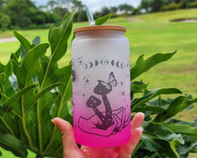 Load image into Gallery viewer, Mushroom Beer Can Glass | Boho Mushroom Coffee Glass | Aesthetic Coffee Glass