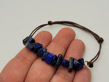 Load image into Gallery viewer, Lapis Lazuli Bracelet Chip Stone Adjustable Robe Bracelet Reiki Bracelet