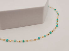 Load image into Gallery viewer, Dainty Crystal Choker Necklace Gold tone Gorgeous Choker Irregular Crystals