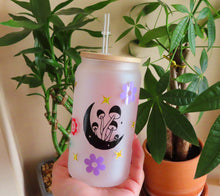 Load image into Gallery viewer, Mushroom Beer Can Glass | Boho Mushroom Coffee Glass Customized 16 Oz