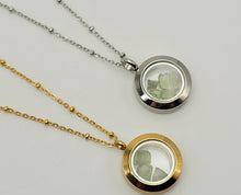 Load image into Gallery viewer, 100 % Natural Handmade Crystal Moldavite Necklace Stainless Steel Gold/ Silver