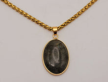 Load image into Gallery viewer, Trendy Labradorite Heart Choker Necklace Gold tone Gorgeous Choker