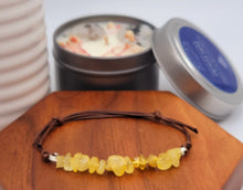 Load image into Gallery viewer, Citrine Bracelet, Robe Adjustable Handmade Semi Precious Gemstone
