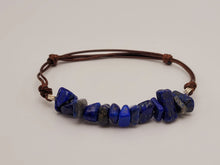 Load image into Gallery viewer, Lapis Lazuli Bracelet Chip Stone Adjustable Robe Bracelet Reiki Bracelet