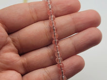 Load image into Gallery viewer, Strawberry Quartz Bracelet, Handmade Semi Precious Gemstone 4mm