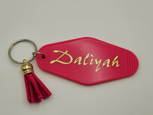 Load image into Gallery viewer, Personalized Keychain Retro Motel Keychain Gifts for Women Bridesmaid