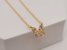 Load image into Gallery viewer, Minimalist Butterfly necklace simple necklace, dainty Golden necklace, Butterfly