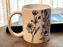 Load image into Gallery viewer, Positive Mind 0 Vibes Life Floral Mug Personalized Gifts For Her Bridesmaid Gifts