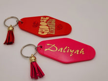 Load image into Gallery viewer, Personalized Keychain Retro Motel Keychain Gifts for Women Bridesmaid
