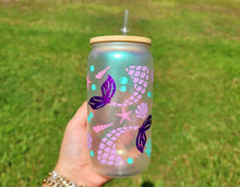 Load image into Gallery viewer, Glitter Shinny 16 OZ Mermaids & Unicorns / Sea Lover Iced Coffee Cup