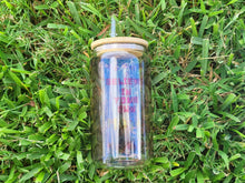 Load image into Gallery viewer, Daisy Cup Iced Coffee Cup Glass - Retro Flower Glass Jar - Believe