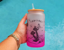 Load image into Gallery viewer, Mushroom Beer Can Glass | Boho Mushroom Coffee Glass | Aesthetic Coffee Glass