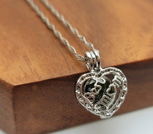 Load image into Gallery viewer, 100% Genuine Natural Moldavite Dove Locker Necklace Best Mom
