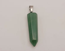 Load image into Gallery viewer, Crystal Necklace Silver Wire Wrapped Green Aventurine Necklace