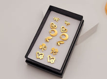 Load image into Gallery viewer, Surgical steel stud earrings set | tarnish free earrings Hypoallergenic earrings Trendy