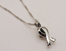 Load image into Gallery viewer, 100% Genuine Natural Moldavite Dainty Delicate Ribbon Locker Necklace