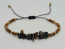 Load image into Gallery viewer, Tiger's Eye Adjustable robe bracelet Natural Genuine Tiger Eye Lucky Gemstone