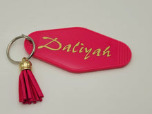Load image into Gallery viewer, Personalized Keychain Retro Motel Keychain Gifts for Women Bridesmaid