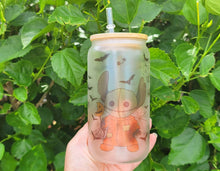 Load image into Gallery viewer, Spooky Glow in dark UV Activated Glow Beer Can Glass |Aesthetic Coffee