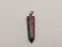 Load image into Gallery viewer, Crystal Necklace Blood Stone Healing Crystal Necklace Silver tone