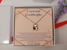 Load image into Gallery viewer, To My Beautiful Granddaughter Necklace, Granddaughter Gift from Grandpa,