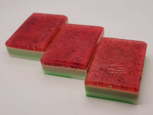 Load image into Gallery viewer, Watermelon Sorbet Handmade Soap Exfoliating Soap Goat's Milk Glycerin Soap