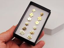 Load image into Gallery viewer, Surgical steel stud earrings set | tarnish free earrings Hypoallergenic earrings Cute