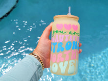 Load image into Gallery viewer, Positive Beer Can Glass |Floral Beer Can Glass |Aesthetic Coffee Glass| Color Changing