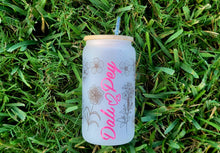 Load image into Gallery viewer, Changing Color Cute Flower Beer Can Glass |Floral Beer Can Glass |Aesthetic | 16 oz