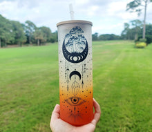 Load image into Gallery viewer, Mushroom Beer Can Glass | Boho Mushroom Coffee Glass 24 OZ