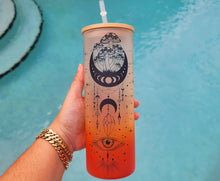 Load image into Gallery viewer, Mushroom Beer Can Glass | Boho Mushroom Coffee Glass 24 OZ