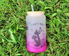 Load image into Gallery viewer, Mushroom Beer Can Glass | Boho Mushroom Coffee Glass | Aesthetic Coffee Glass