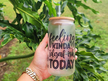 Load image into Gallery viewer, Motivational Glow in dark UV Activated Glow Beer Can Glass 16 oz Motivational